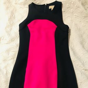 MK neon black polyester and spandex dress